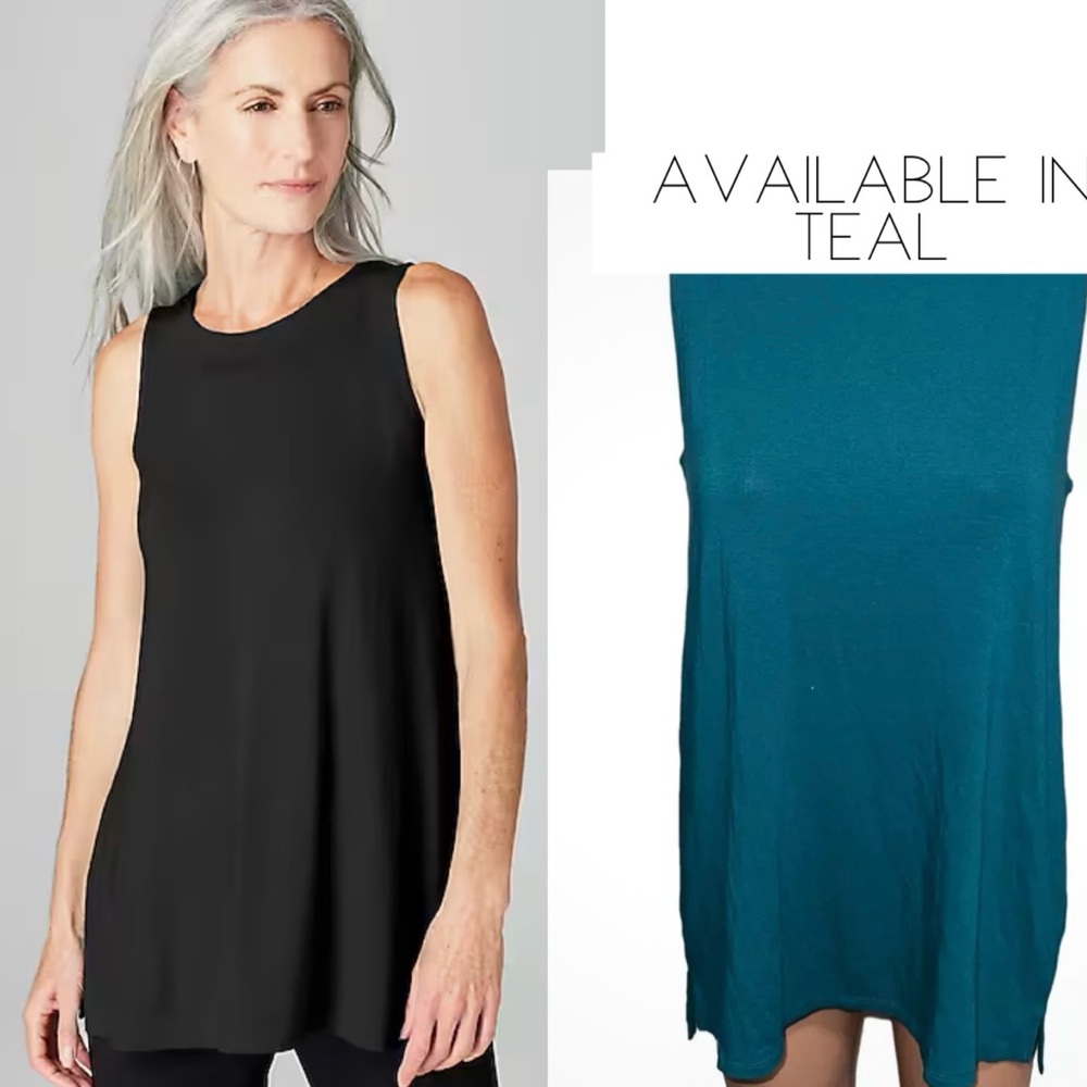 J. Jill NWT Wearever Teal Tunic Tank size XL